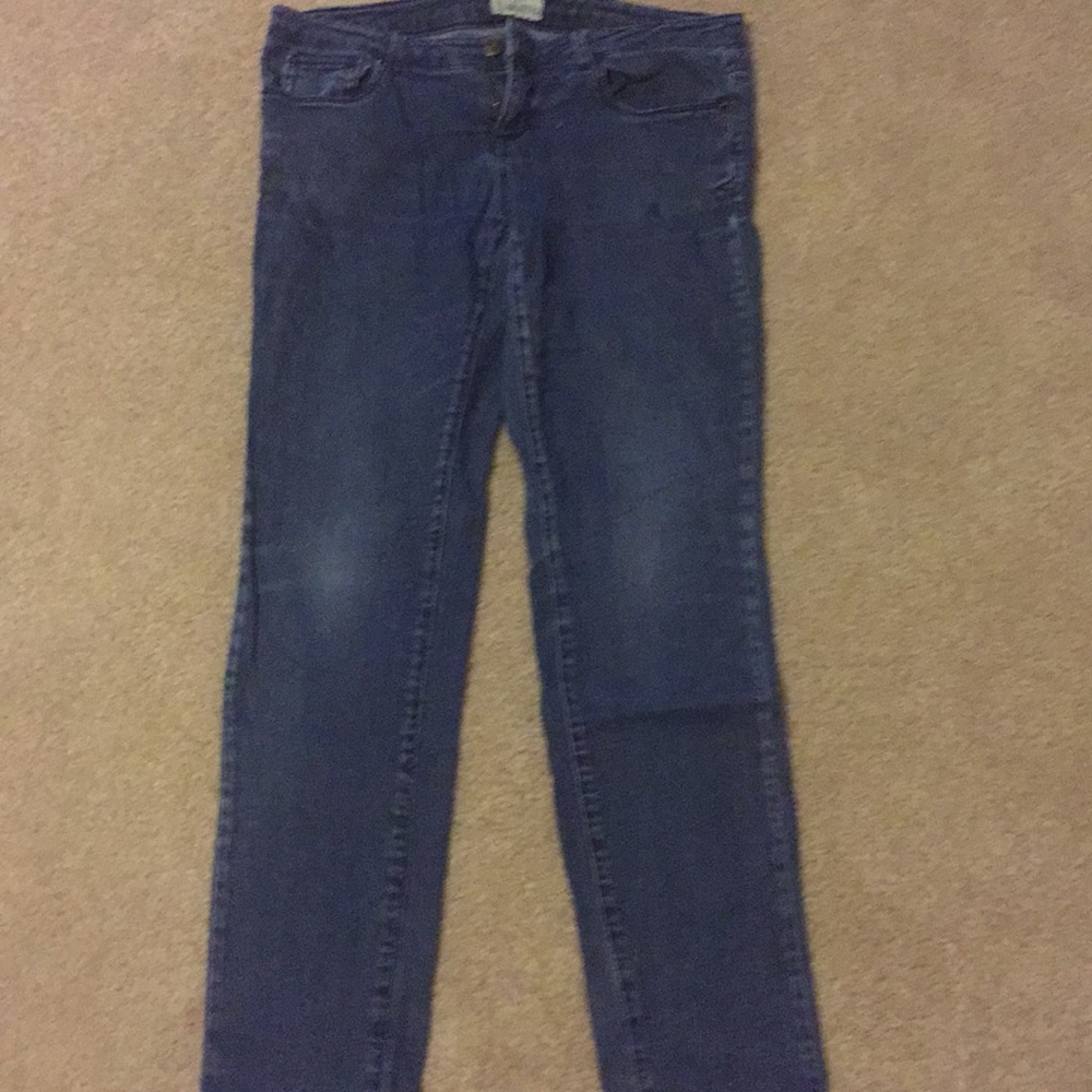 Dark blue jeans
